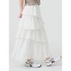 [Ray Beams] skirt Soccer check tiered SK ladies WHITE 1