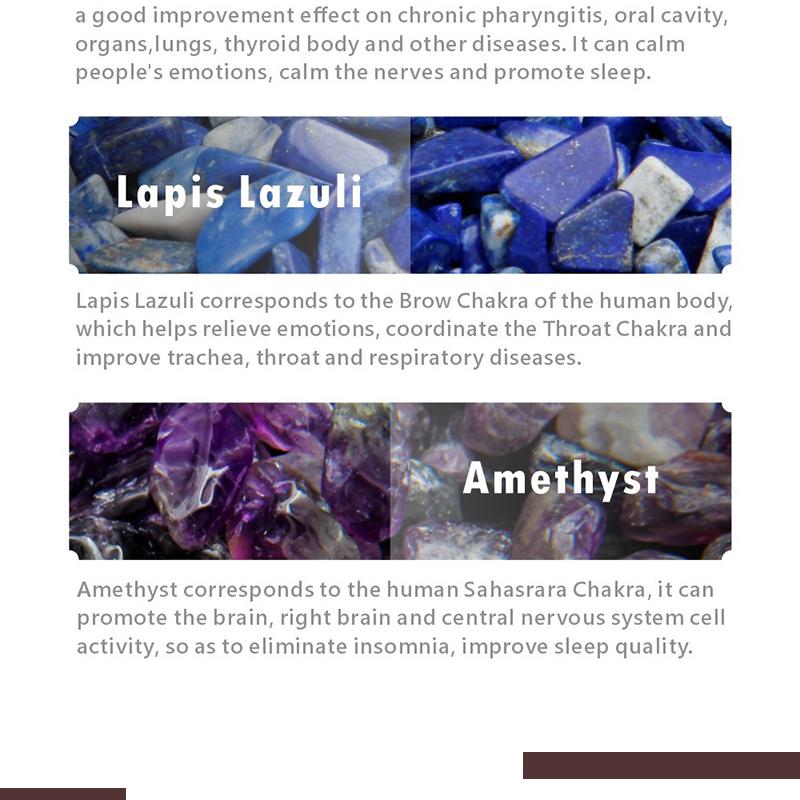 Rainbow Natural Latex Massage 7 Kristaller Kudde Negativ Jon Kudde Ametist Jade Ädelsten Sova Ingen Uppvärmd Terapi Kudde