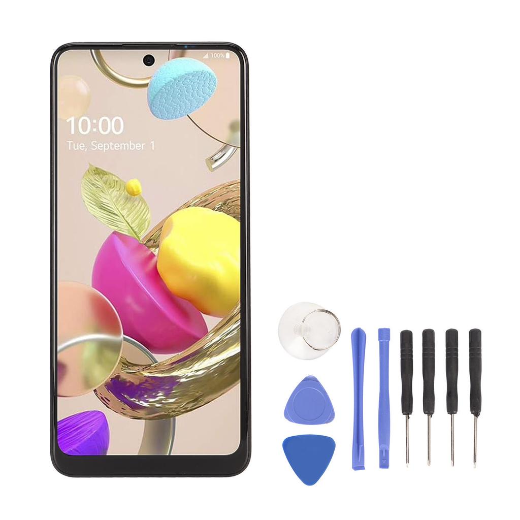 Wymiana ekranu LCD telefonu z narzędziami Czarny 6,1 cala Ekran dotykowy LCD do K42 LMK420 LM