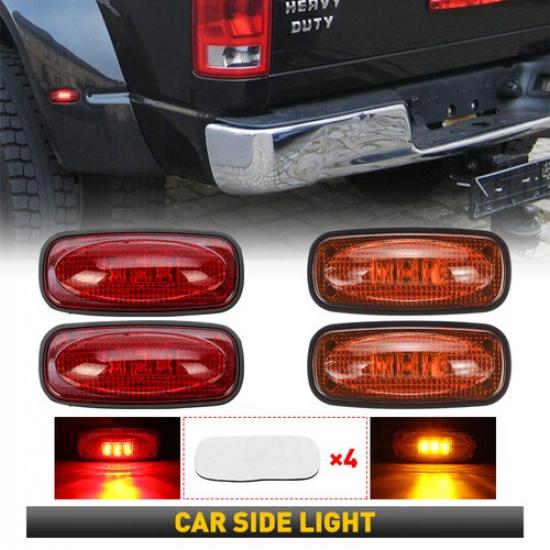 

4pcs LED Fender Bed Marker Side Lights Rear For Dodge RAM 2500 3500 2003-2018