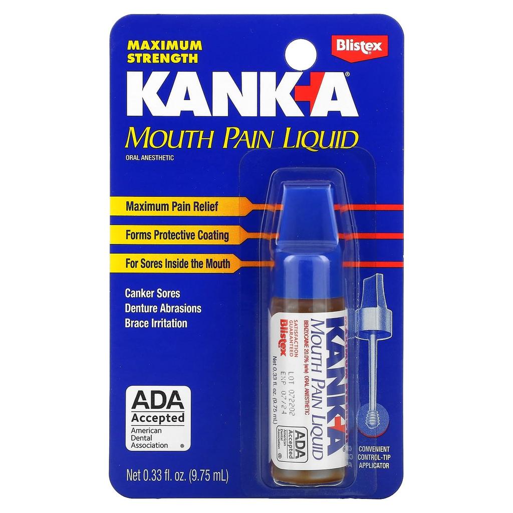 Kank-A, Liquid Oral Pain Reliever, 9.75 mL (0.33 Fl Oz)