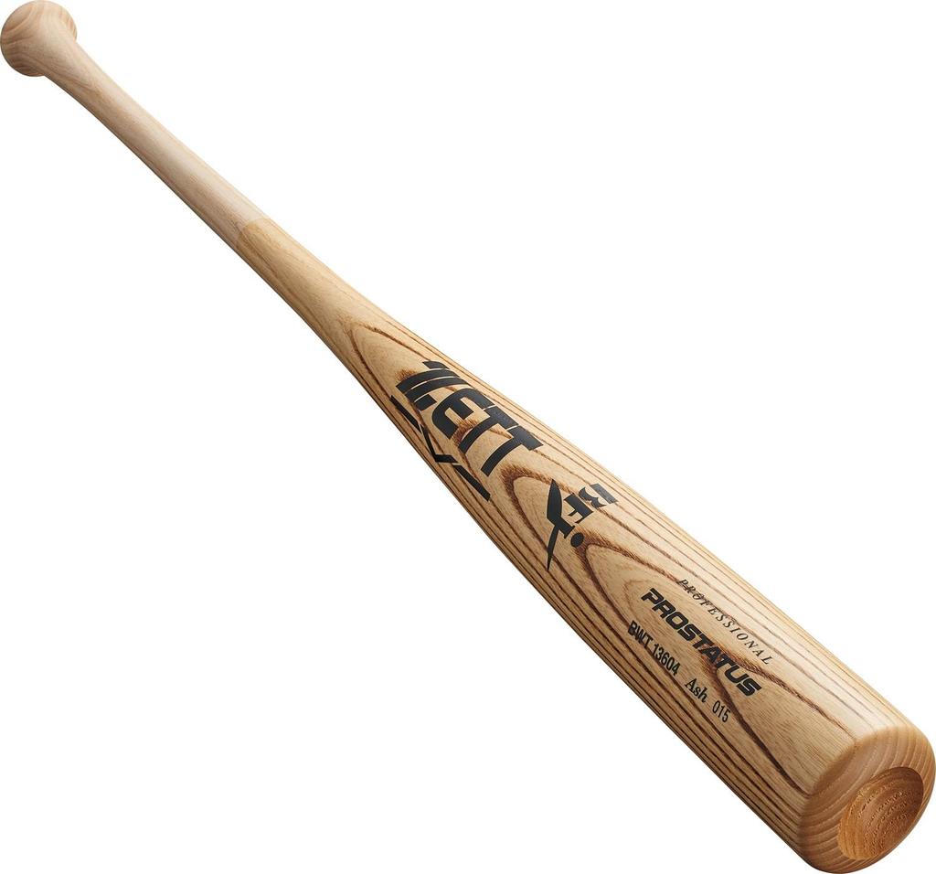 ZETT Pro Status Hard Baseball Made in North American White 900g Average Tempered BWT13604 Bat, Japan, Ash, 84cm, Weight, (1201SA),