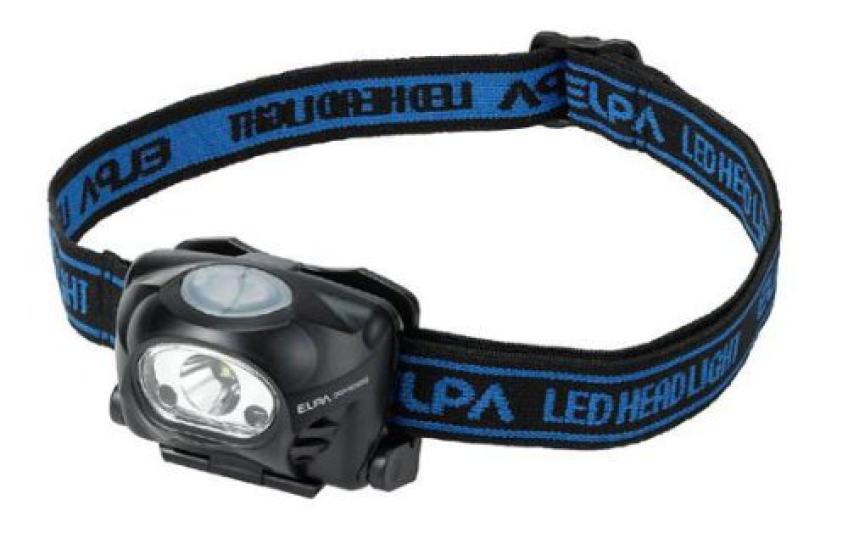 

ELPA LED Outdoor Work IPX4 Waterproof DOP-HD303S Headlight, Light, 100lm, (Splash-Proof)