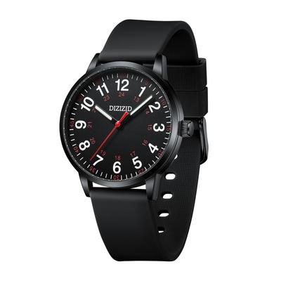 DIZIZID Analoge Krankenschwester Urethan Einfach und Unisex für Männer und Geeignet für Medizinische und Krankenschwestern-Nutzung Uhr, Wasserdicht, Leuchtend, Leicht Ablesbares Zifferblatt, Armband,