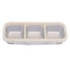 Snack Container   Proof Stainless Steel 3 Compartments Easy Cleaning Metal Snack Container