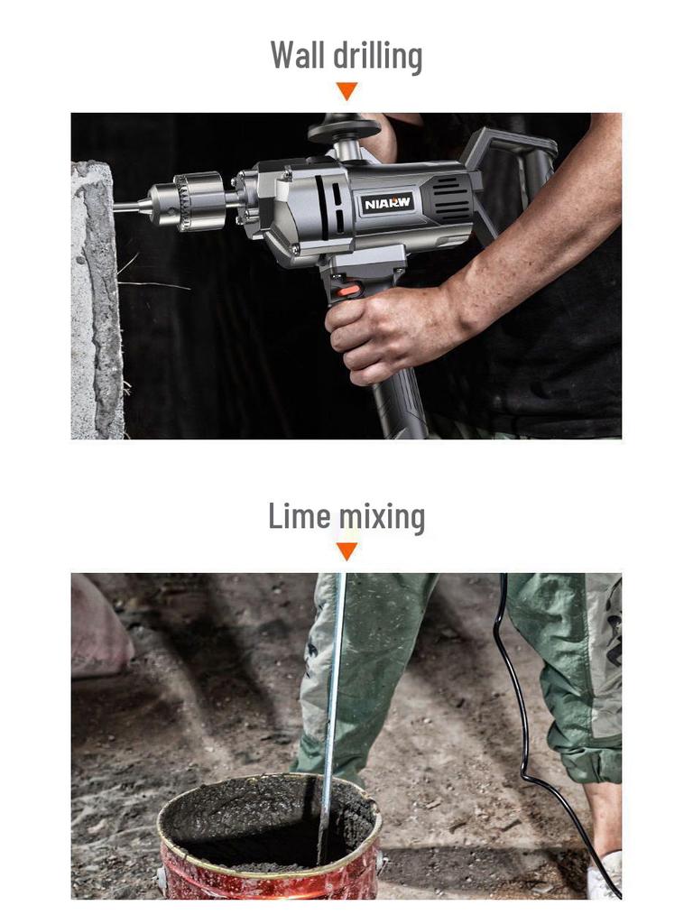 High-Power Multi-Functional Electric Mixer: Paint, Putty, Cement, Mortar