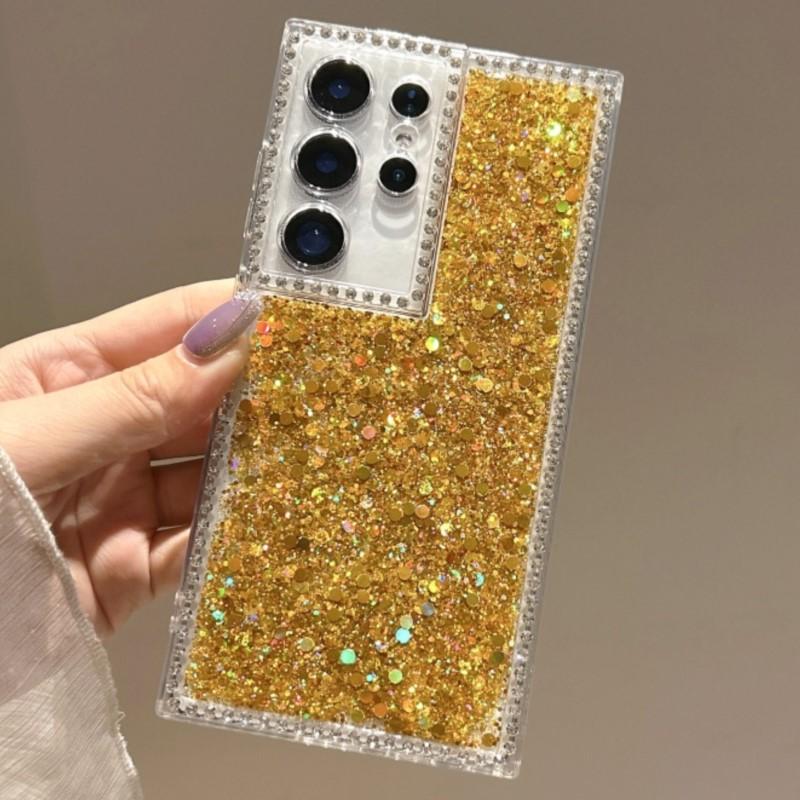 Luxury Shiny Diamond Glitter Sequins Case For Samsung S25 Edge S24 Plus S23 S22 S21 Ultra S20 FE A56 A36 A26 A16 A14 A15 Cover