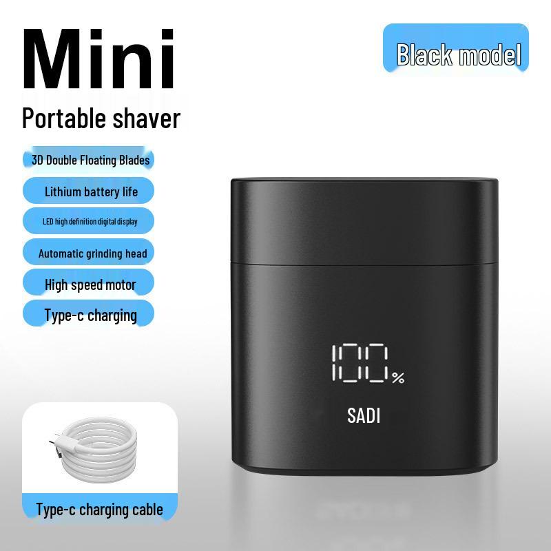 Compact Men's Electric Shaver - Full Body Washable, Super Clean, Portable for Travel