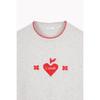Argyle Heart Embroidery Pullover Bakpf1611