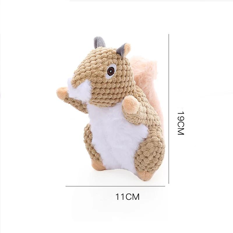 

Вокальная игрушка для собаки Милая белка Коала плюшевая игрушка Кукурузный вельвет прорезывание зубов пищалка вокальная интерактивная тренировочная игрушка для питомца