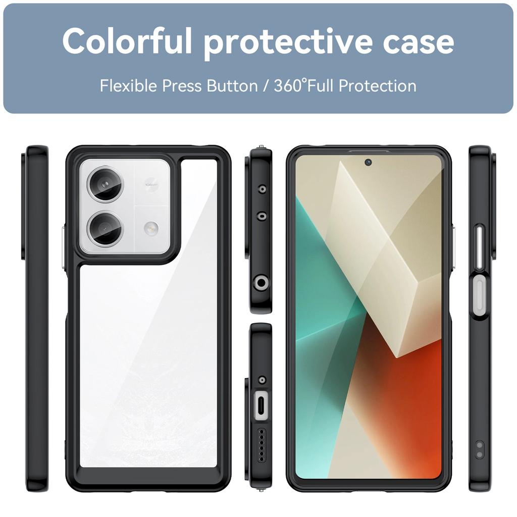 Etui Outer Space Case Z Żelową Ramką Do Xiaomi Redmi Note 13 Pro - Czarne