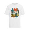 I Love Berlin 4 Ever Bärlin Hauptstadt Bunt Herren Shirt Bio-Baumwolle
