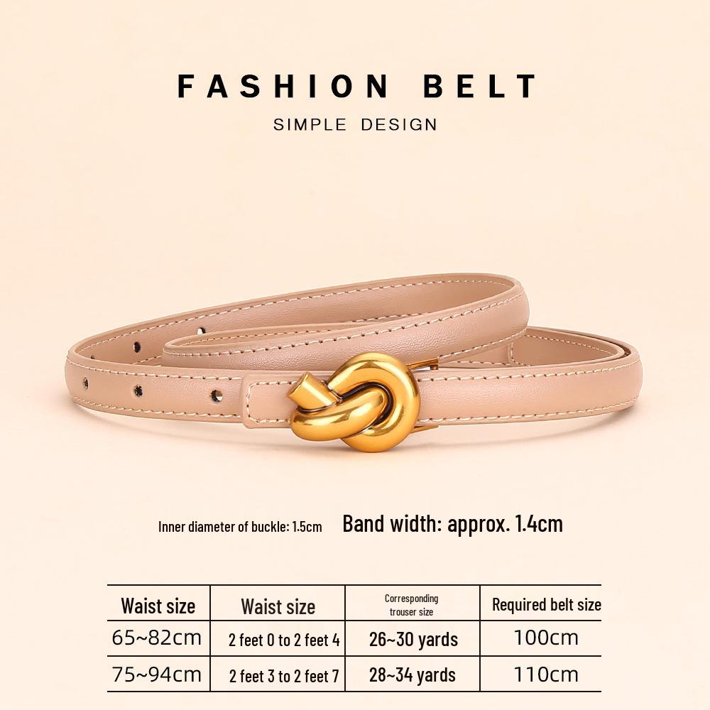 Women's Fashion Cowhide Waist Belt - Versatile & Decorative