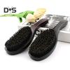 Wave Brush Men Styling Wooden Beard Brush Bristle Hair Brush Beard Styling Accessory for Home Salon Travel