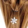 Delicate Women Bridal Snowflake Hair Pin Hair Clips Headwear Pearl Flower Crystal Rhinestone