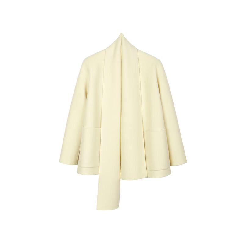 LESS 2024 Winter Straight-Fit Lamb Wool Blend Coat