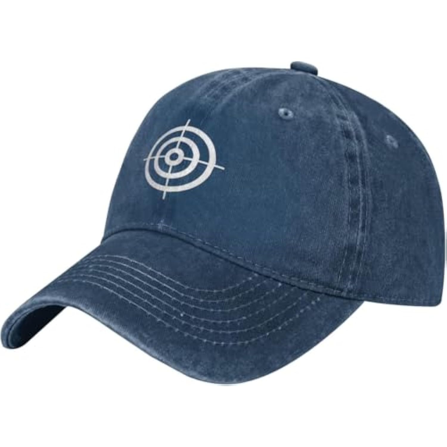 Target Bullseye Baseball Cap Washed Cotton Unisex Adjustable Outdoor Sports Hat One Size
