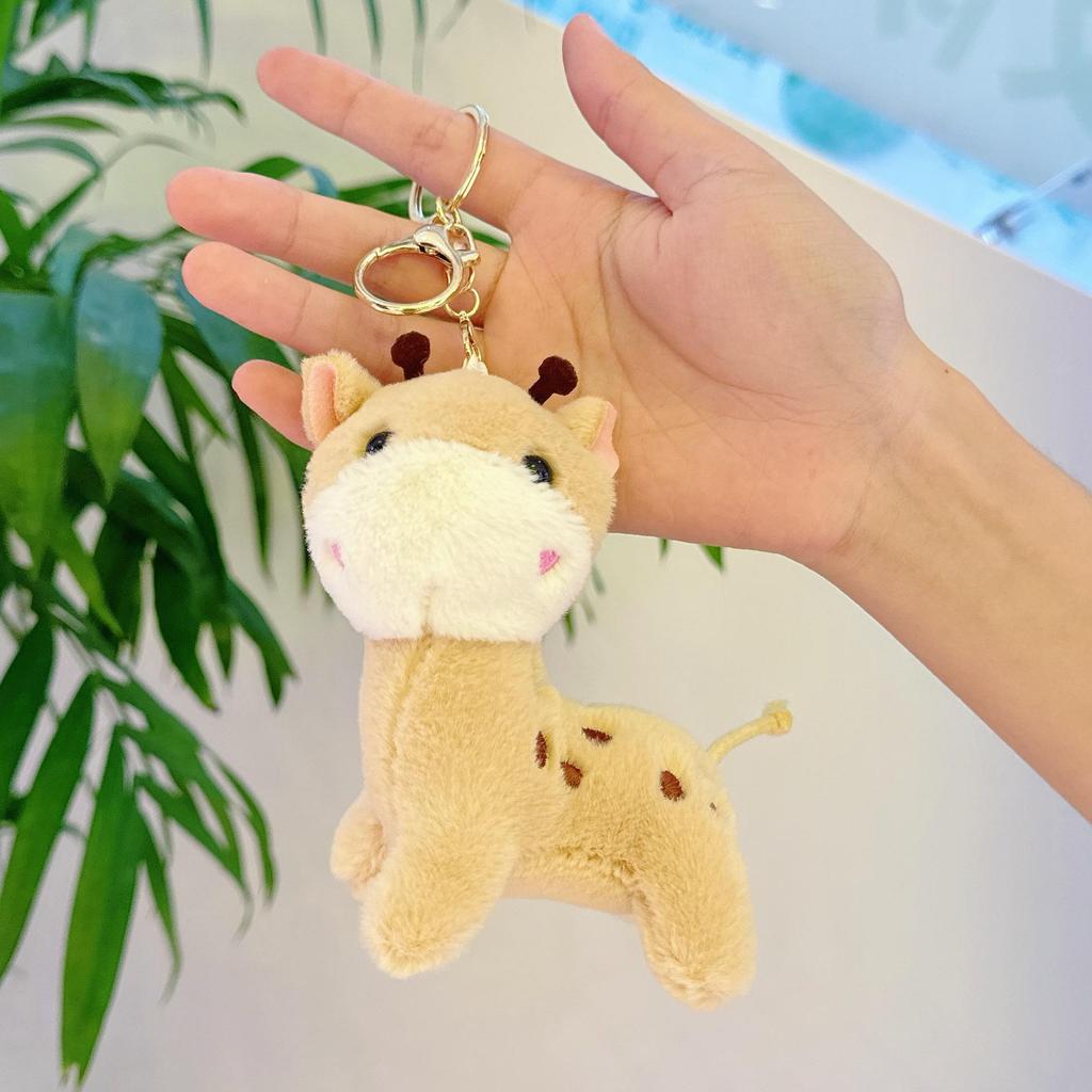 Popular Cartoon Deer Keychain Plush Toy Birthday Gift