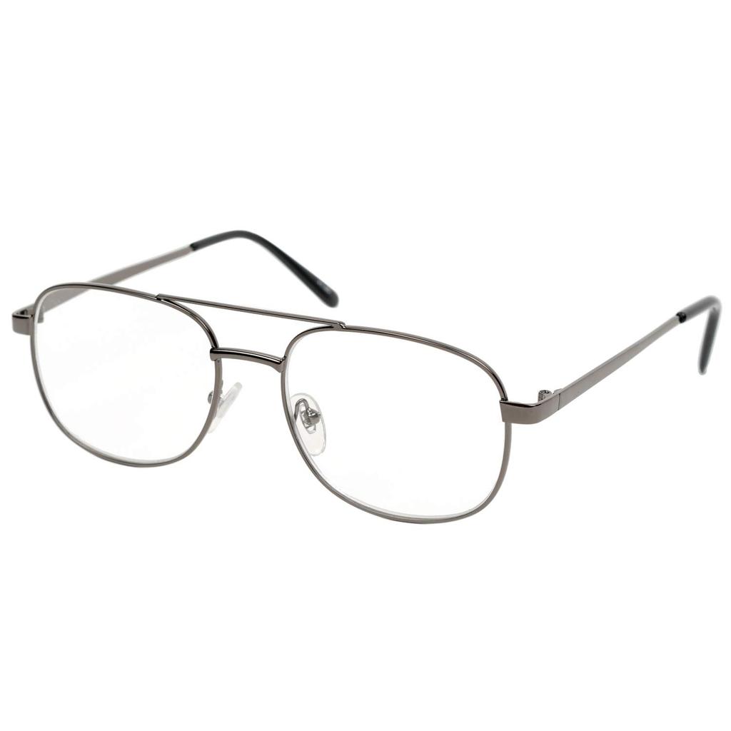 Fujita Optical Reading Glasses for Metal Men, 1.0 Power, Frame, Gunmetal, K-16 +1.00