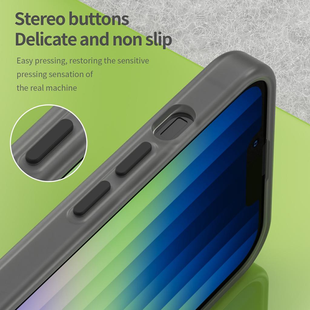 For iPhone 16e Case Compatible with MagSafe Slim Matte Translucent TPU+PC Phone Cover