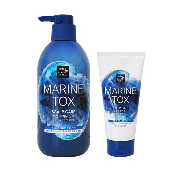 mise en scène Marine Tox Shampoo for Oily Scalp 700g + Treatment 300g