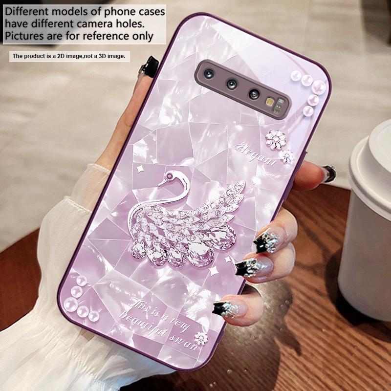 A Twinkling Little Pearl For Samsung S25 S25 Edge S25Ultra S8 9 S10 20 U Ltra S21 Pro 22 Plus S23 FE S24 Ultra Glass Phone Case