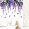 Flower Plants Wall Stickers Home Decoration Bedroom Adhesive Decals Wallpaper