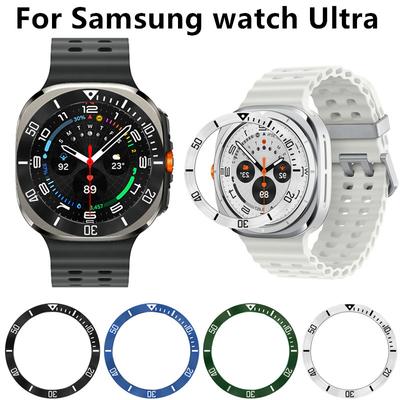 For Samsung Galaxy Watch 7 Ultra 47mm Bezel Ring Metal Protecive Case Cover For Galaxy Watch Ultra Protector Shell Accessoris