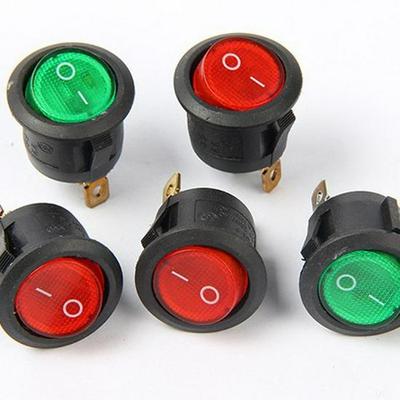 Runhao KCD1-105BN/106 Kleiner Runder Wippschalter