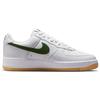 Nike Mens Air Force 1 Low Color of the Month - White Forest Green Unisex Sneakers Gum-Yellow FD7039-101