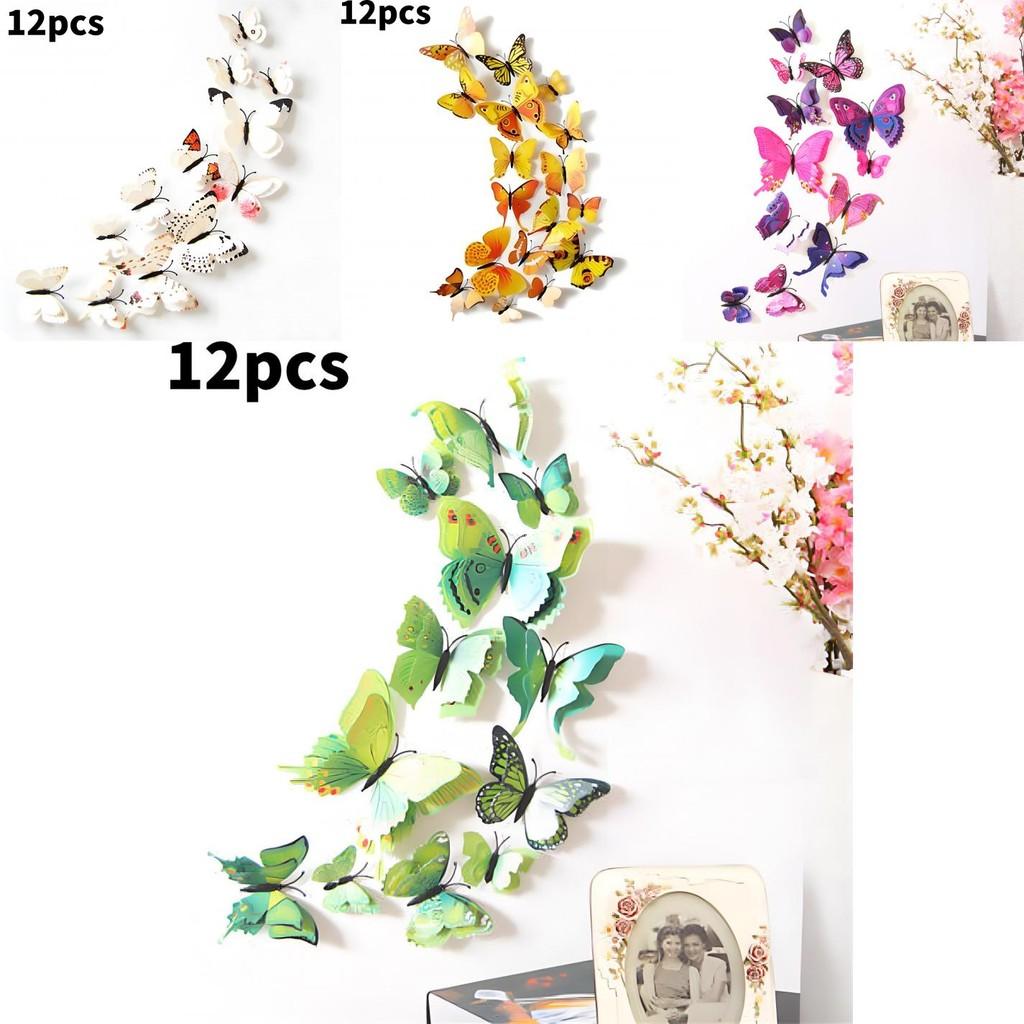 Unique 3d Butterfly Wall Art With Multipiece Pvc For Bedroom And Living Room Decor