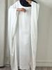 Ramadan Eid Weiche Crepe Khimar Batwing Abaya Dubai Islam Muslim Modest Afrikanische Kleider für Frauen Kaftan Kebaya Robe Femme Musulma