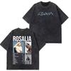 Prana Luźna Koszulka Streetwear ROSALÍA Luksusowy Nadruk Damska Męska Berghain Y2k Luźne Koszulki Casual Bawełna Damska Męska Odzież