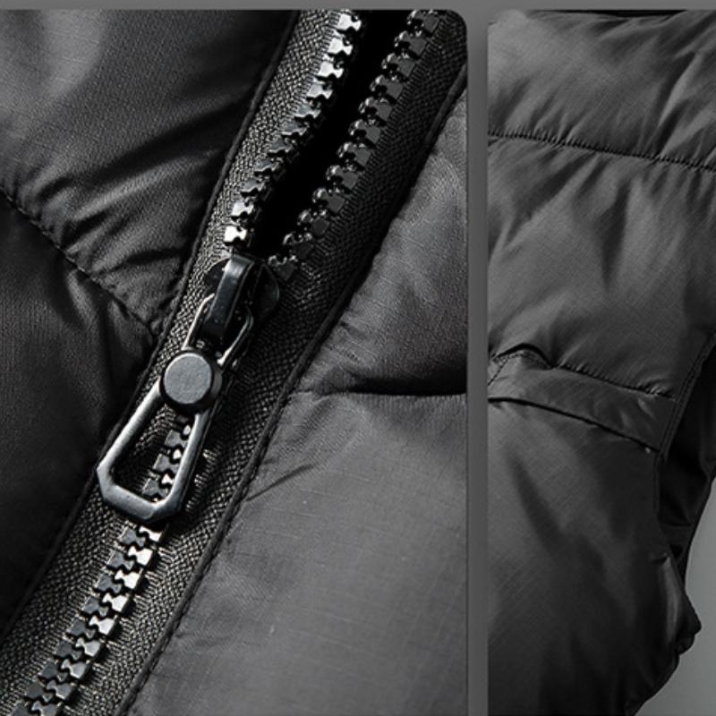 Tamanho grande 8xl Colete grosso masculino Novo casaco quente externo espesso Colete solto casual cor sólida