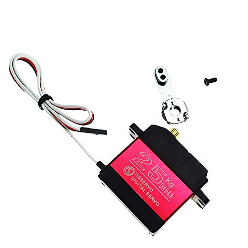 DS3225* 25kg High Torque Full Metal Digital Steering Servo, Waterproof, 270° Rotation, Compatible with RC Baja Bikes