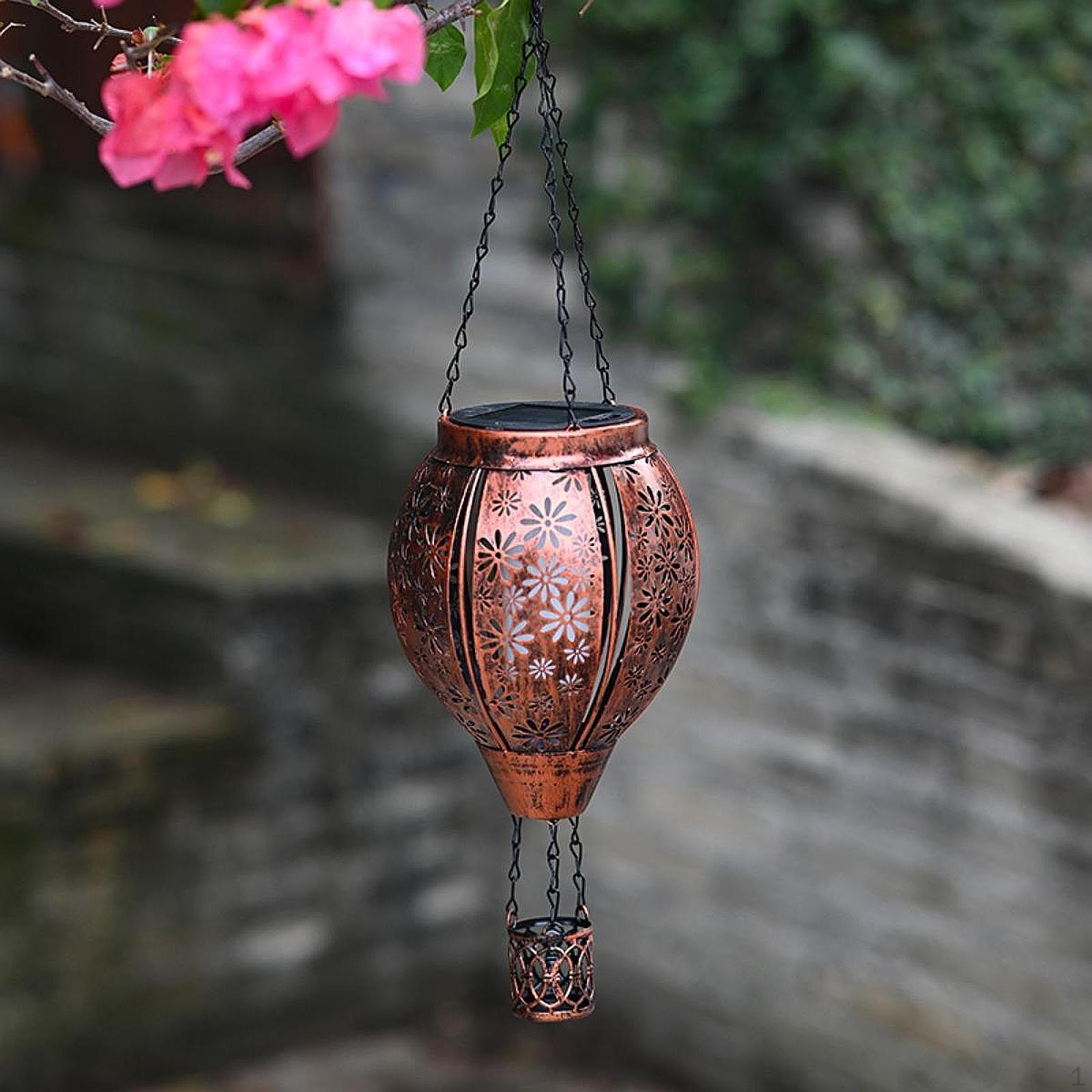 

Уличный солнечный фонарь в форме воздушного шара, садовое украшение, ручная работа, декоративный для двора, газона