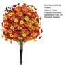 Elegant Artificial Flowers for Events Fall Topiary Ball Flowers, Mums Plants Tree, UV Resistant Outdoor with Fake Home Decor Spike, Plants,