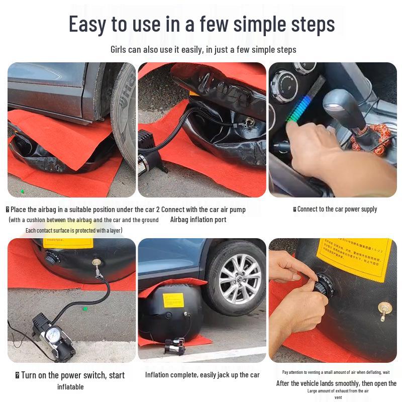 Inflatable Off-Road Airbag Jack - 3T/4T/5T Capacity for Auto Rescue and Repair