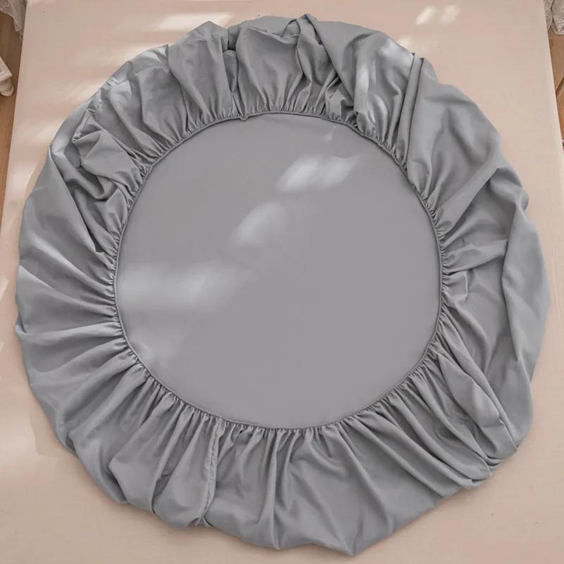 High Quality Solid Color Brushed Bed Sheet, Breathable Bed Cover, Skin Friendly Bedding, Fitted Sheet, No Pillowcases, Simmons Protective Cover