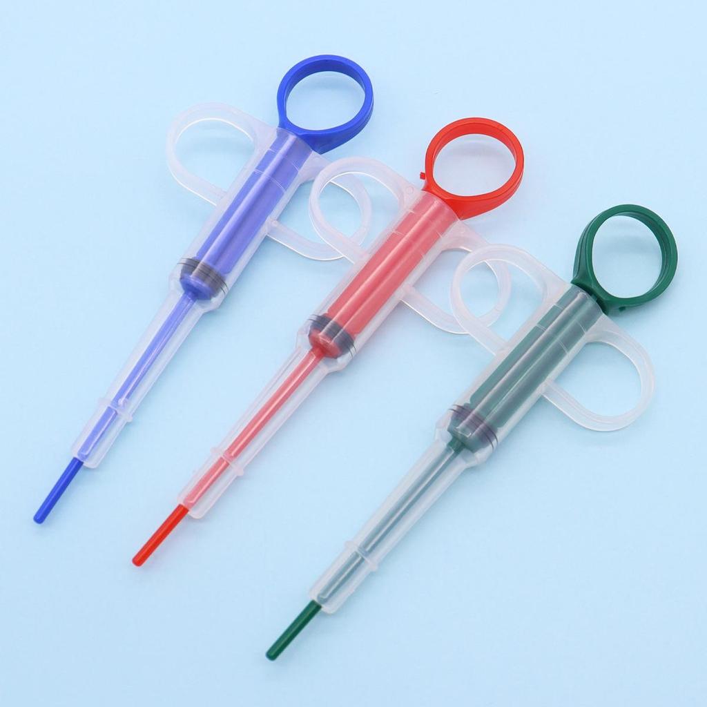 Seringa para Medicamentos de Animais de Estimação - Alimentador de Comprimidos e Líquidos de Uso Duplo para Gatos e Cães