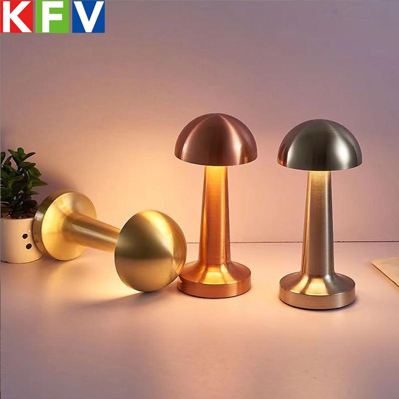 3 Colors Table LED Lamp Modernist Art Decor Lamp Touch Control Cordless Rechargeable LED Desk Lamp Home Decoration