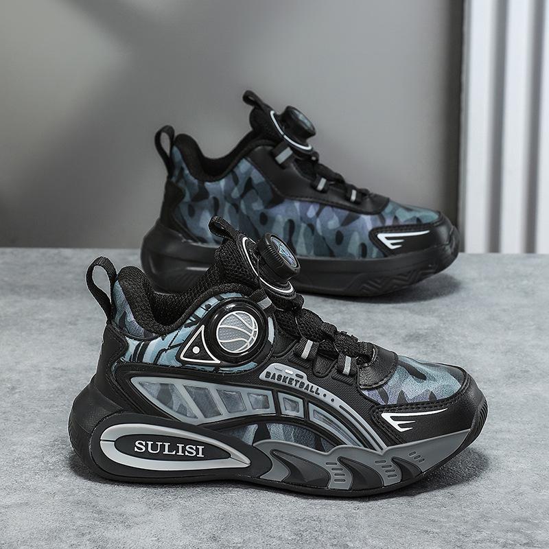 Boys' Waterproof Leather Sneakers 2025 - Autumn/Winter Casual Running & Basketball Shoes for Older Children