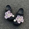 Elegant Flower Bow Shoe Charms: DIY Detachable Accessories for a High-End Shoe Look.
