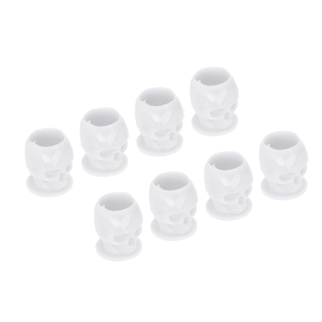 200pcs Skull Shaped Tattoo Ink Cup Professional Disposable Makeup Microblading Pigment Holder with