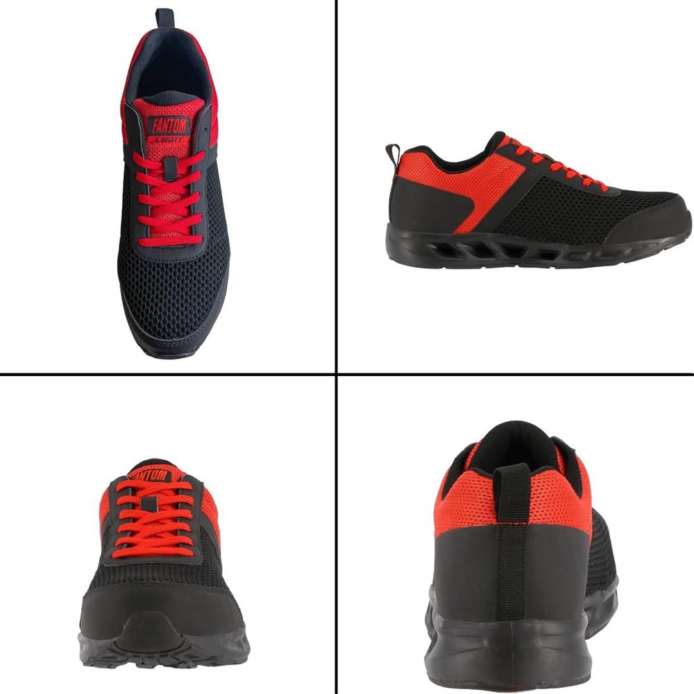Safety Shoes Safety Shoes Work Shoes Mesh Specifications Breathable Cushioning Phantom Light E0734MY Black Cm 3E [Koshin Rubber] FL-5030LC 27.0