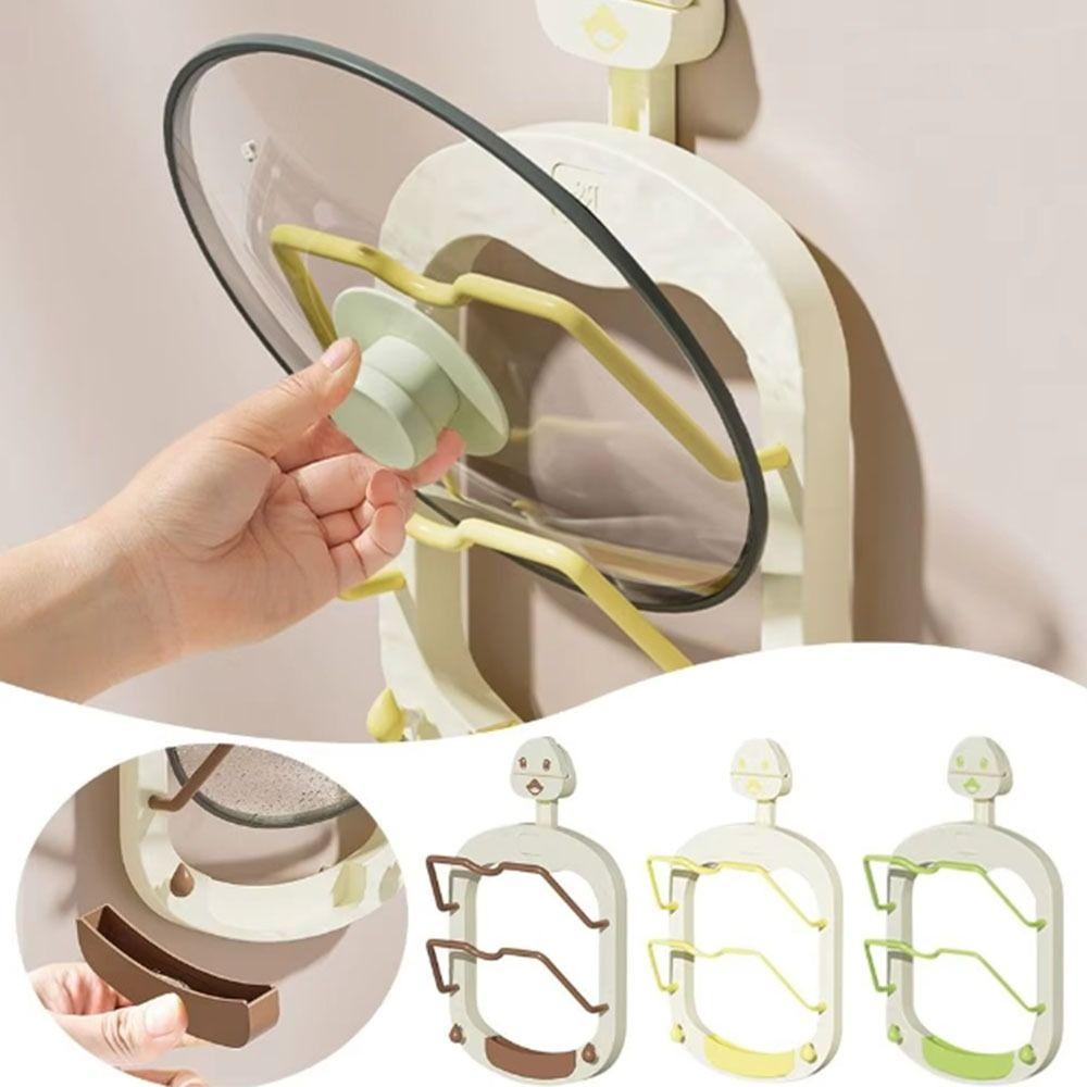 Multi-Layer Pan Cover Storage Holder Wall Mounted Pot Lid Rack  Cutting Board Holder