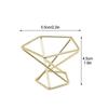 Ananas Pflanzenständer Geometrischer Luftpflanzenständer Puderdosenhalter Roségold (Material: Metall, Größe: Durchmesser 55MM)