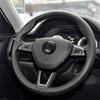 2026 Hot For SKODA Car Styling Steering Wheel Decoration Sticker Trim Rim Auto Refit Accessories for Skoda Rapid Fabia Superb Ka