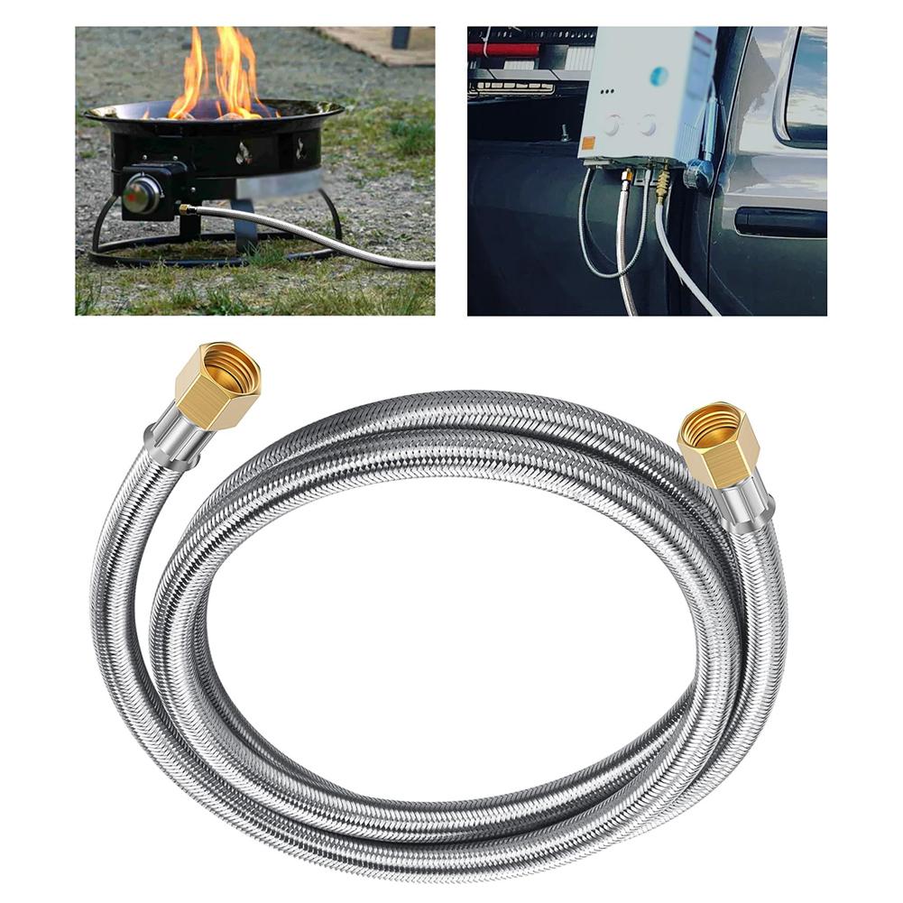 

6FT For Braided Propane Hose Extension Flexible & For Ideal For Grills & RVs Gas Extension Hose For Propane Long 6FT Stove China Mainland