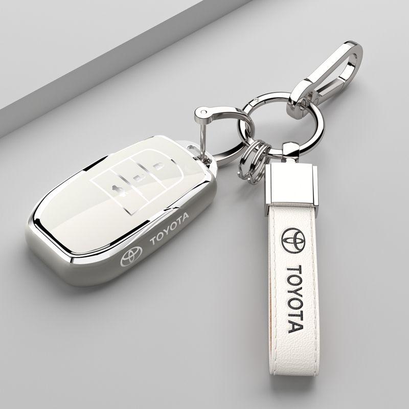 For Toyota Land Cruiser 200 Prado Crown TLK200 Yaris Cross Hilux Innova Rav4 Fortuner TPU Car Key Case Cover Key Protected Shell